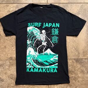 Unique Skeleton Surfing Edgy Tee - Adult Small